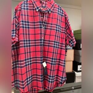 NWT Polo Men's Red Plaid Shirt